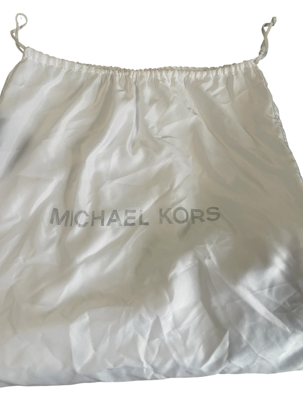 Michael Kors Large White Dust Bag with Draw String